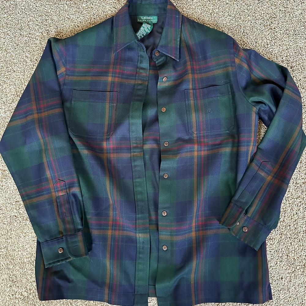 Ralph Lauren 100% Worsted Wool Button Down, medium